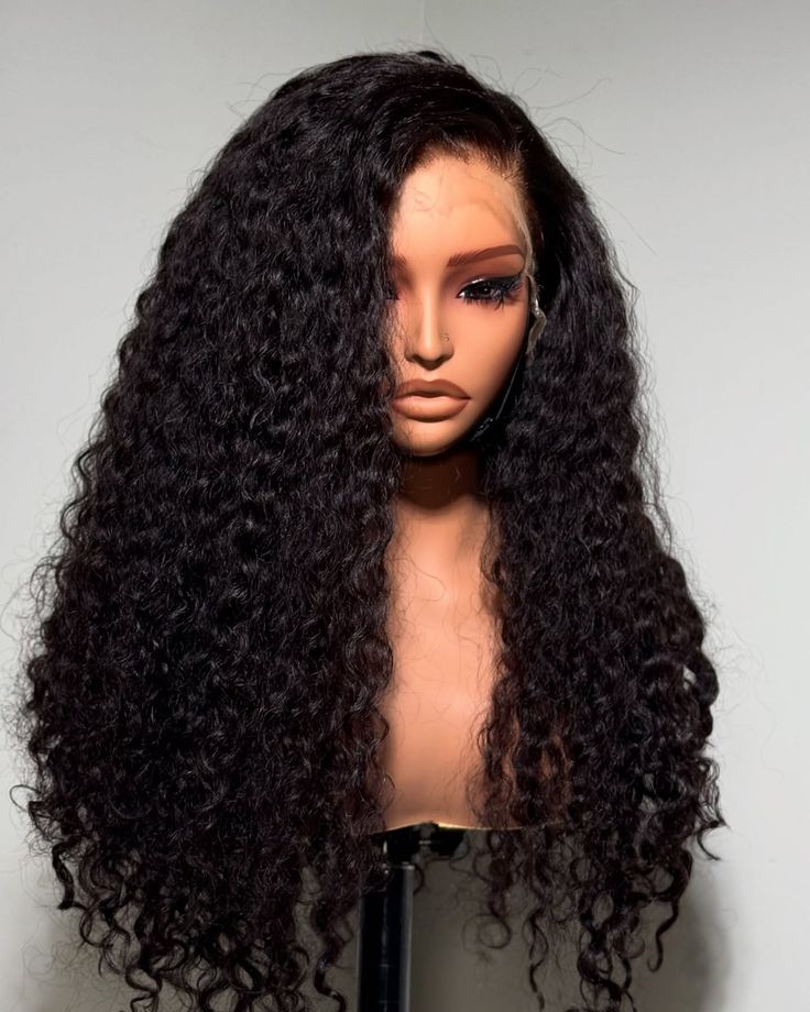 Long Wavy Water Kanekalon Heat Resistant Wig - Human Blend